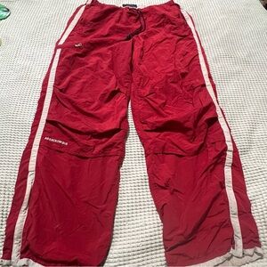 Y2K Men's Aeropostale track parachute lined pants 34x30 10" leg opening Skate